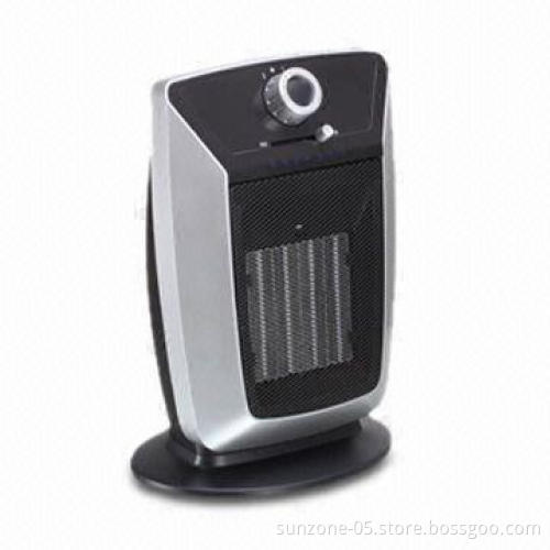 PTC Ceramic Heater with 2kW Power, Thermostat and Automatic Safety Shutoff